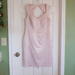 Beige geometric dress